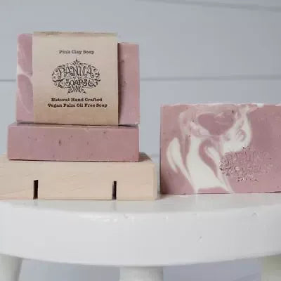 Pink Clay Soap Pana Soaps 110gms