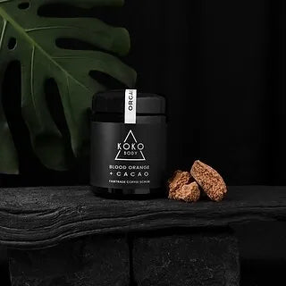 Cacao + Blood Orange Fairtrade Coffee Scrub